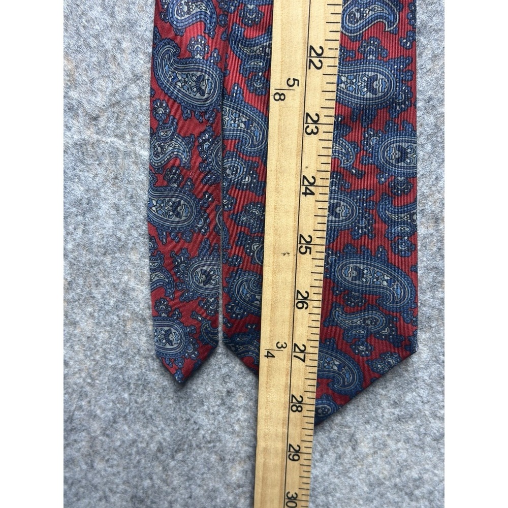 NeckTie‎ Red Cashmere Color Men's Neck Tie - Picture 2 of 6